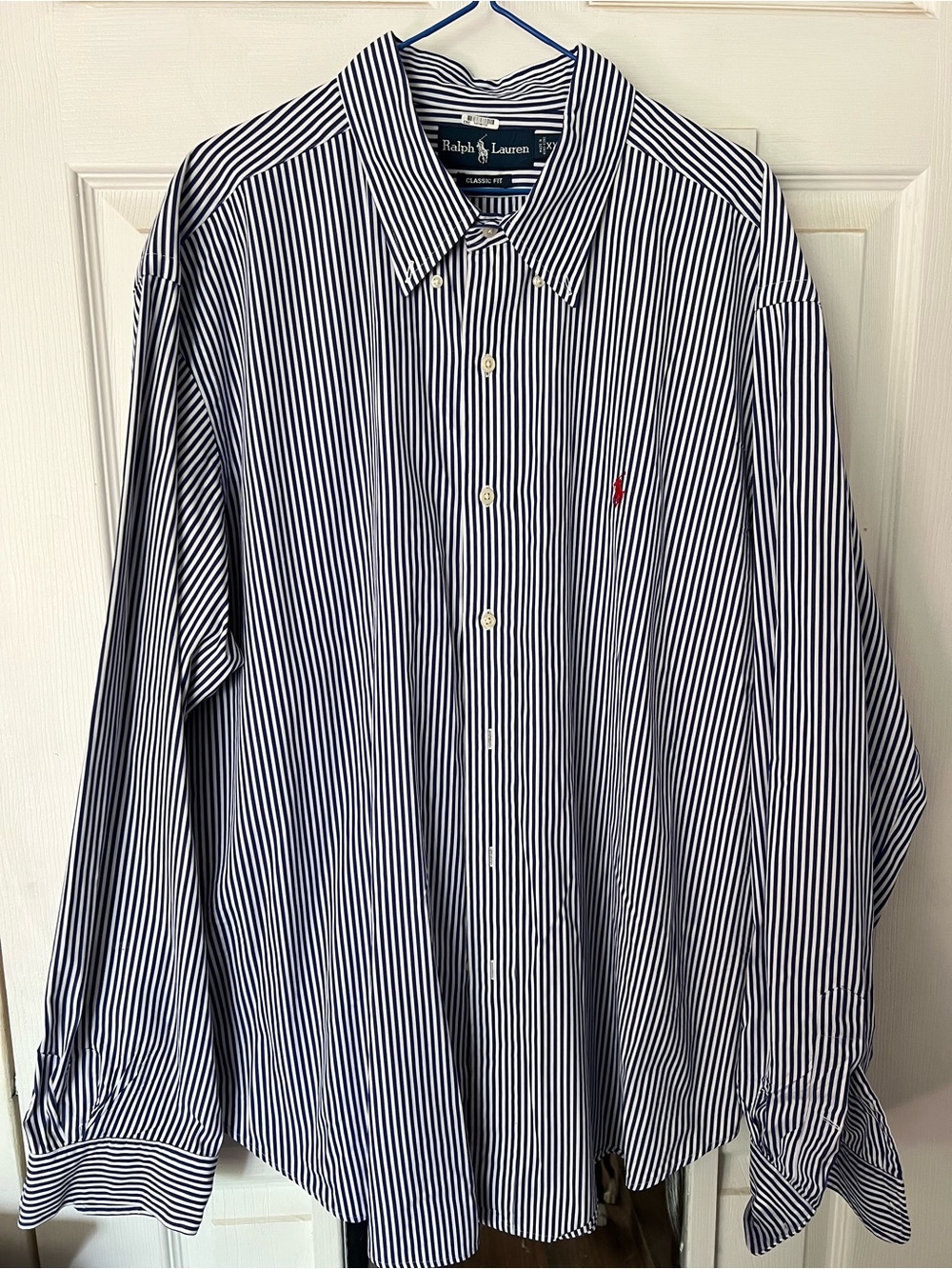 Vintage Ralph Lauren Plaid Stripe Long Sleeve Button Down Shirt Lot Of 4 XXL XL - Picture 9 of 10